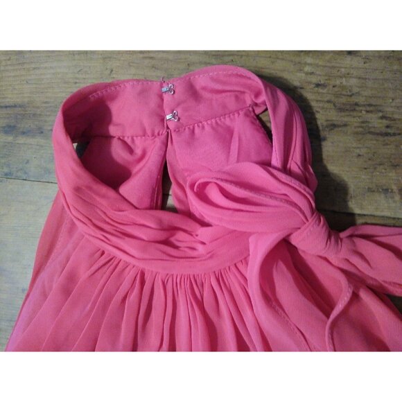 Mori Lee By Madeline Gardner Juniors 13/14 Formal Dress Halter Neck Sleeveless - Picture 7 of 9